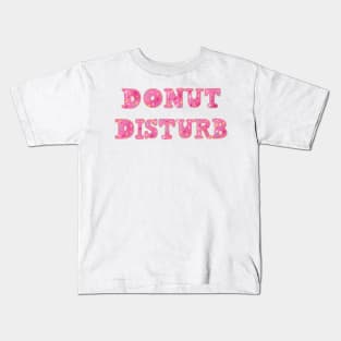 Donut Disturb Typography Kids T-Shirt